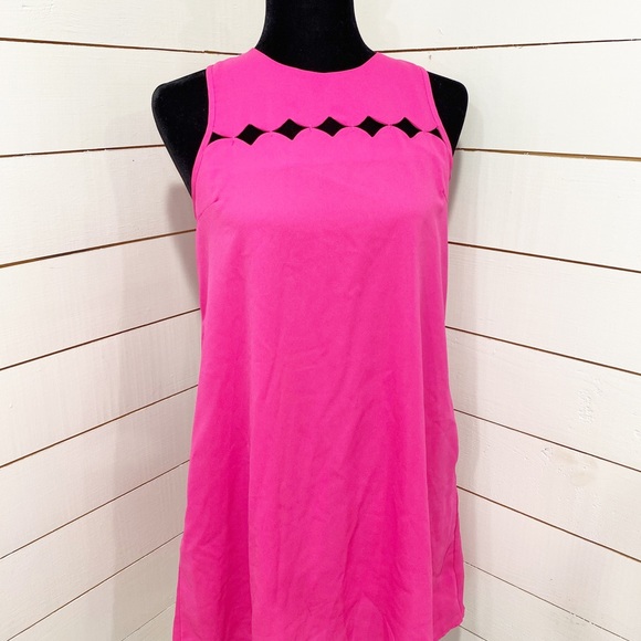 Love Riche Dresses & Skirts - Flirty and Fun Neon Pink Cutout Dress